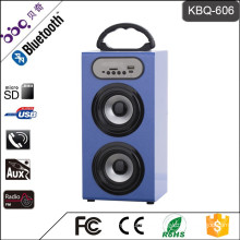 BBQ KBQ-606 Newest Audio Music Mini Portable Wooden Bluetooth Speaker vs Marquee Lights & TF/USB/FM Radio